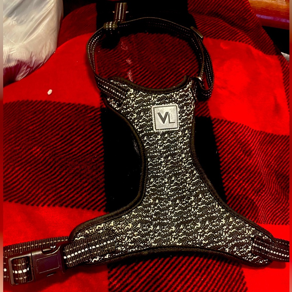 Dog Harness, Black and White